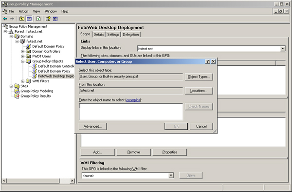 Deployment with AD Group Policy