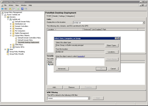 Deployment with AD Group Policy